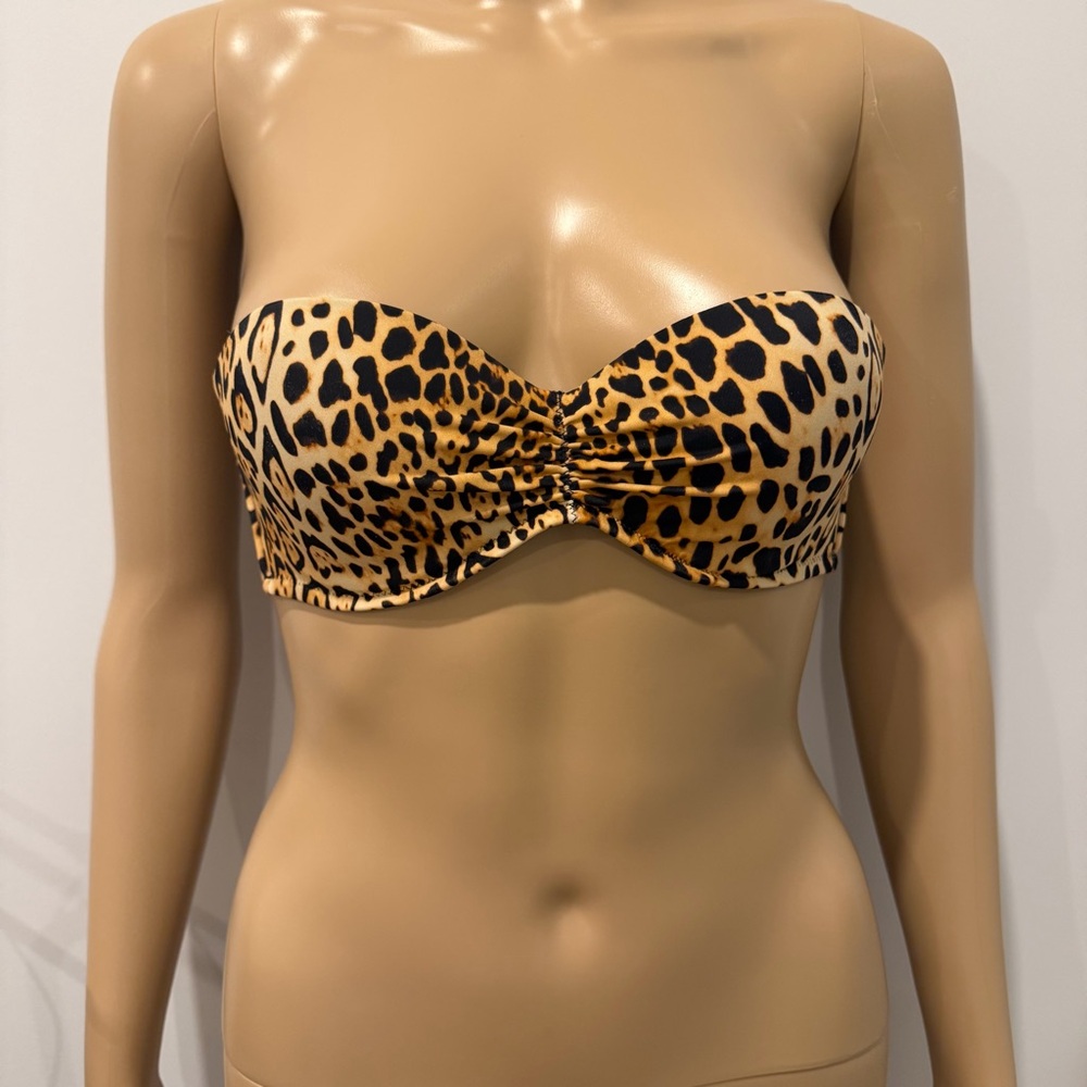 Victoria’s Secret Animal Print Strapless Bikini Top